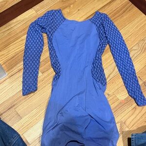 Blue Long Sleeve Dress lr